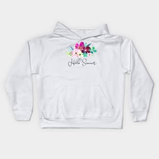 Hello summer design Kids Hoodie